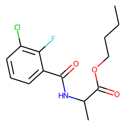D-Alanine, N-(3-chloro-2-fluorobenzoyl)-, butyl ester