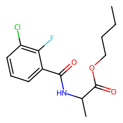 D-alanine, n-(3-chloro-2-fluorobenzoyl)-, butyl ester