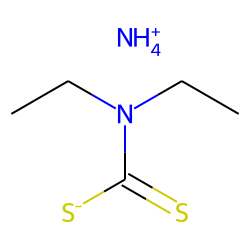 Diethyldithiocarbamic acid ammonium salt
