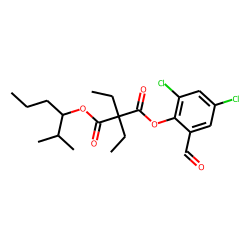 Diethylmalonic acid, 2,4-dichloro-6-formylphenyl 2-methylhex-3-yl ester