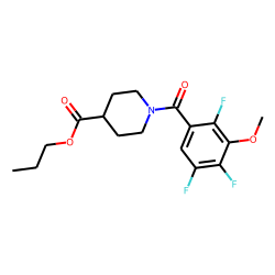 Isonipecotic acid, N-(2,4,5-trifluoro-3-methoxybenzoyl)-, propyl ester