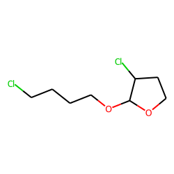 Tetrahydrofuran, 3-chloro-2-(4-chlorobutyloxy)