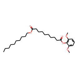 Sebacic acid, decyl 2,6-dimethoxyphenyl ester