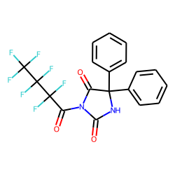 5,5-Diphenylhydantoin. 3-heptafluorobutyryl-