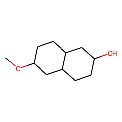 2«beta»-hydroxy-6«alpha»-methoxy-trans-decalin