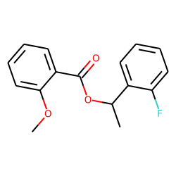 2-Methoxybenzoic acid, 2-fluoro-«alpha»-methylbenzyl ester