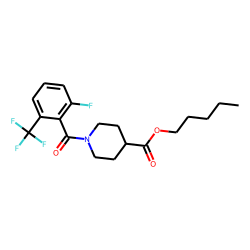 Isonipecotic acid, N-(2-fluoro-6-trifluoromethylbenzoyl)-, pentyl ester
