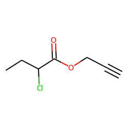 Butanoic acid, 2-chloro, 2-propynyl ester