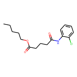 Glutaric acid, monoamide, N-(2-chlorophenyl)-, pentyl ester