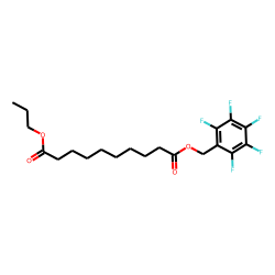 Sebacic acid, pentafluorobenzyl propyl ester