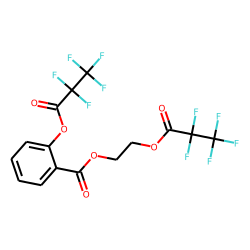 Ethylene glycol monosalicylate, bis(pentafluoropropionate)
