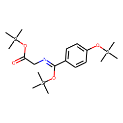 Hippuric acid, 4-hydroxy, TMS, # 1
