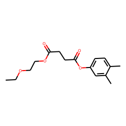 Succinic acid, 3,4-dimethylphenyl 2-ethoxyethyl ester