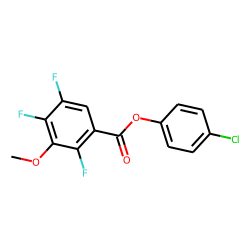 2,4,5-Trifluoro-3-methoxybenzoic acid, 4-chlorophenyl ester