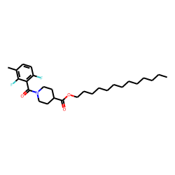 Isonipecotic acid, N-(2,6-difluoro-3-methylbenzoyl)-, tridecyl ester