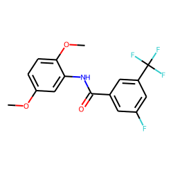 3-Fluoro-5-trifluoromethylbenzamide, N-(2,5-dimethoxyphenyl)-