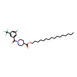 Isonipecotic acid, N-(3-fluoro-5-trifluoromethylbenzoyl)-, hexadecyl ester