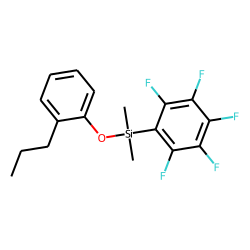 2-Propylphenol, dimethylpentafluorophenylsilyl ether