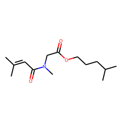 Sarcosine, N-(3-methylbut-2-enoyl)-, isohexyl ester