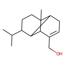 Tricyclo[4.4.0.0(2,7)]dec-3-ene-3-methanol, 1-methyl-8-(1-methylethyl)-