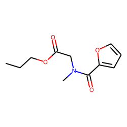 Sarcosine, N-(2-furoyl)-, propyl ester
