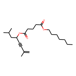 Glutaric acid, 2,7-dimethyloct-5-yn-7-en-4-yl heptyl ester