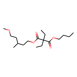 Diethylmalonic acid, butyl 5-methoxy-3-methylpentyl ester