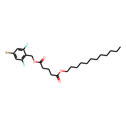 Glutaric acid, 2,6-difluoro-4-bromobenzyl dodecyl ester