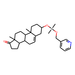 trans-Dehydroandrosterone, picolinyloxydimethylsilyl ether