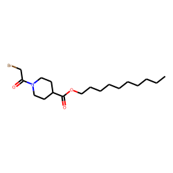 Isonipecotic acid, N-(bromoacetyl)-, decyl ester