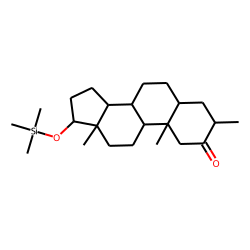 2-keto,3-methyl-5«alpha»-androstan-17«beta»-ol, monoTMS