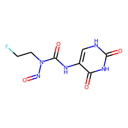 Urea, 1-(2-fluoroethyl)-1-nitroso-3-(1,2,3,4-tetrahydro-2,4-dioxo-5-pyrimidinyl)-