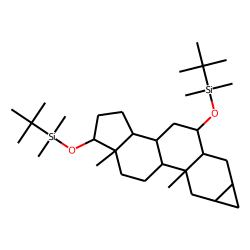 2«alpha»,3«alpha»-cyclopropane-5«alpha»-androstan-6.«alpha»,17«beta»-diol, bisTBDMS