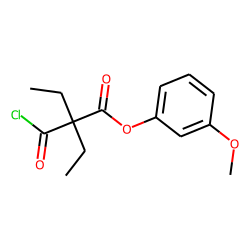 Diethylmalonic acid, monochloride, 3-methoxyphenyl ester