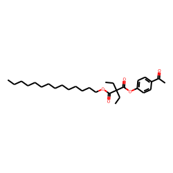 Diethylmalonic acid, 4-acetylphenyl tetradecyl ester