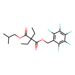 Diethylmalonic acid, isobutyl pentafluorobenzyl ester