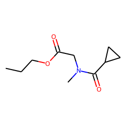 Sarcosine, N-cyclopropylcarbonyl-, propyl ester