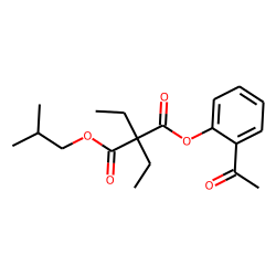 Diethylmalonic acid, 2-acethylphenyl isobutyl ester