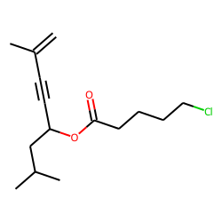 5-Chlorovaleric acid, 2,7-dimethylocty-7-en-5-yn-4-yl ester