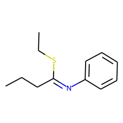 Butyrimidicthio acid, n-phenyl-, ehtyl ester