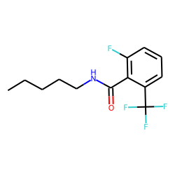 2-Fluoro-6-trifluoromethylbenzamide, N-pentyl-
