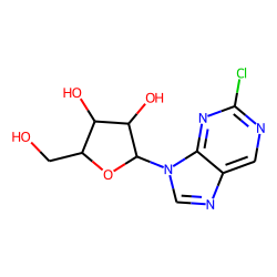 9H-purine, 2-chloro-9-(beta-d-ribofuranosyl)-