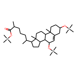 5-Cholestenoic acid, 3-«beta»,7-«beta»-diol, TMS