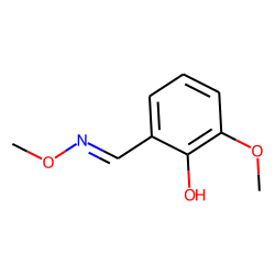 Benzaldehyde, 2-hydroxy-3-methoxy, O-methyloxime