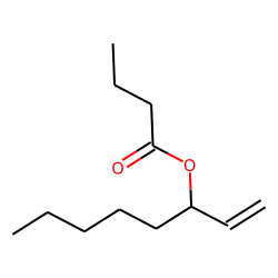 Butanoic acid, 1-ethenylhexyl ester