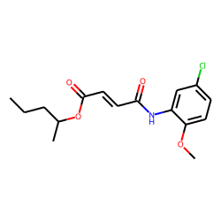 Fumaric acid, monoamide, N-(5-chloro-2-methoxyphenyl)-, 2-pentyl ester