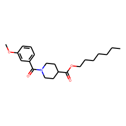 Isonipecotic acid, N-(3-methoxybenzoyl)-, heptyl ester