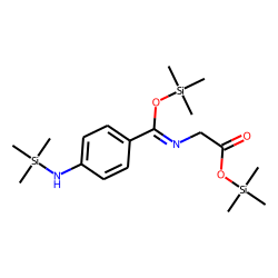Hippuric acid, 4-amino, TMS, # 1
