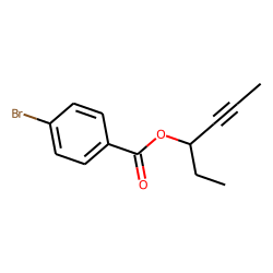 4-Bromobenzoic acid, hex-4-yn-3-yl ester