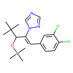 1-(2,4-Dichlorophenyl)-4,4-dimethyl-2-(1,2,4-triazol-1-yl)pent-1-en-3-ol , trimethylsilanyl ether